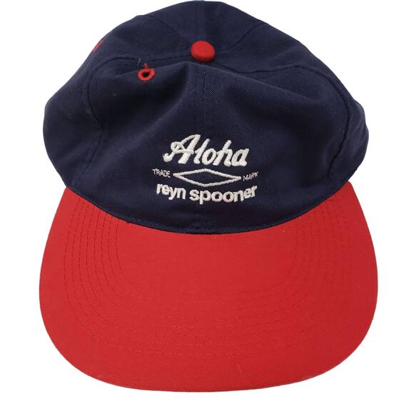 NEW! Reyn Spooner Aloha Embroidered Cap Hat Adjustable - Picture 1 of 5